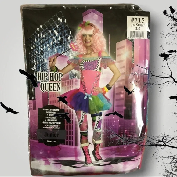 SHOW LISTING Dreamgirl Halloween Costume Jrs Hip Hop Queen - Picture 4 of 10
